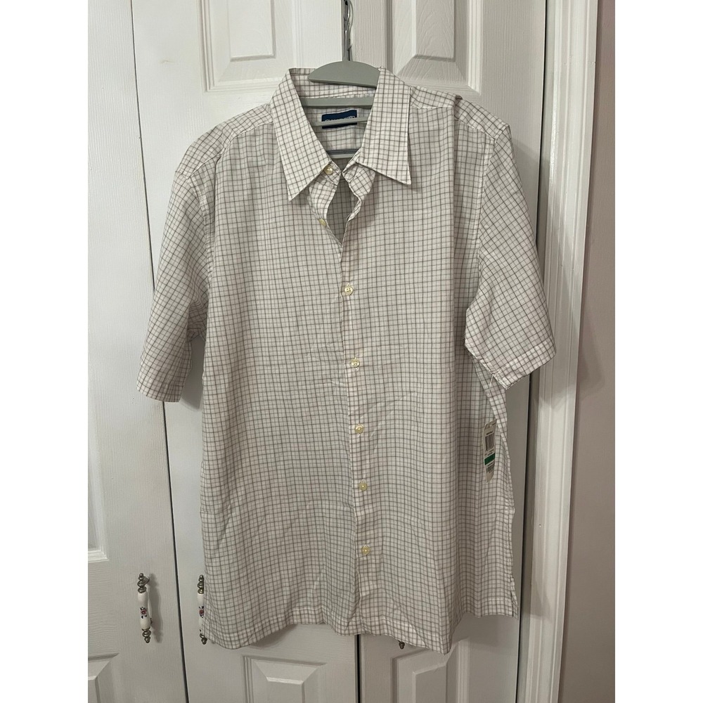 John Ashford Men's Short Sleeve Collared Shirt - L (NWT)